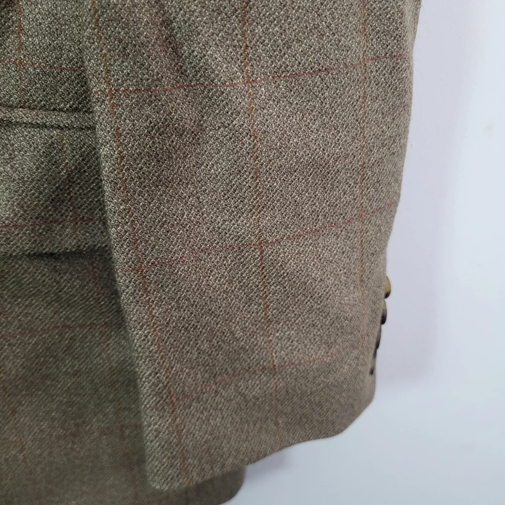 Chaps Ralph Lauren Vintage Men's Tan Wool Blazer Sz 41 L